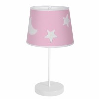 Distribuidor - Lâmpadas Diversas | Sobre Mesas Infantil | SOBREMESA FIRMAMENTO 1XE27 ROSA 38X18 Ref: 054371000